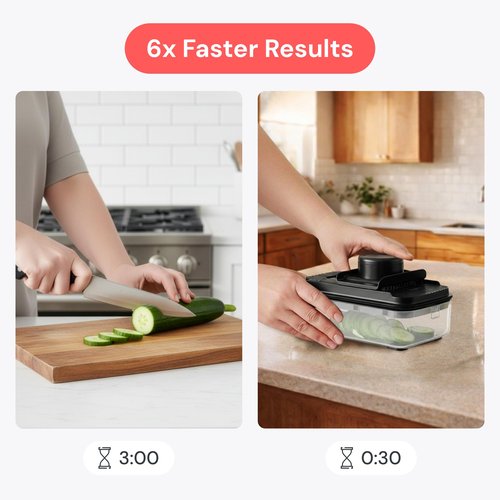 Fullstar Daily Vegetable Chopper and Mandoline Slicer - Kitchen Gadgets - Food Chopper with Container, Veggie Chopper, Fruit Cutter, Onion Dicer, Potato and Tomato Slicer for Salads