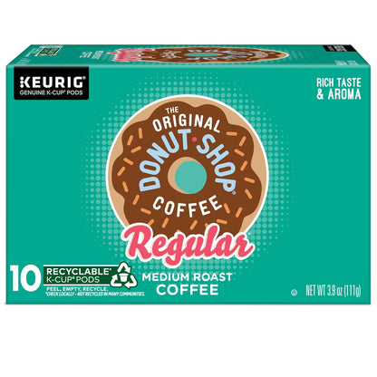 Original Donut Shop K-Cup Pods - Medium Roast Coffee, 60 Count (6 Packs of 10)