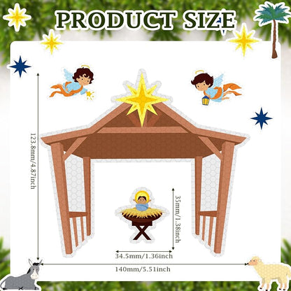 Nativity Scene Refrigerator Magnets Set - 26 Pcs, Variation: Cute