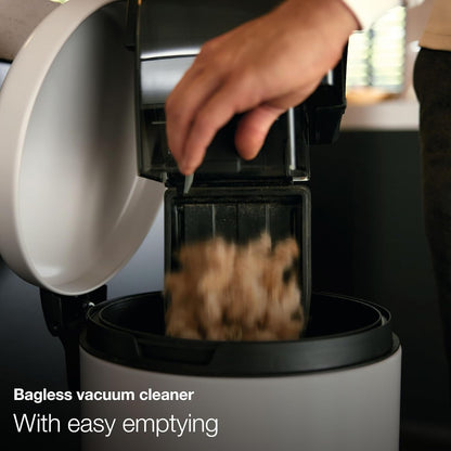 Miele Boost CX1 Bagless Canister Vacuum Cleaner - Compact Design in Lotus White
