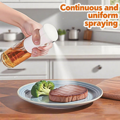 Skiennix Olive Oil Sprayer - 220ml Glass Dispenser with Continuous Spray & Portion Control for Cooking