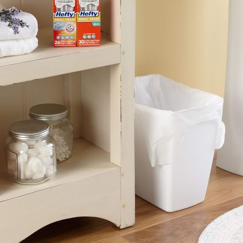 Hefty 4-Gallon Small Trash Bags - Flap Tie Design for Easy Closure | 30 Count Pack of 12