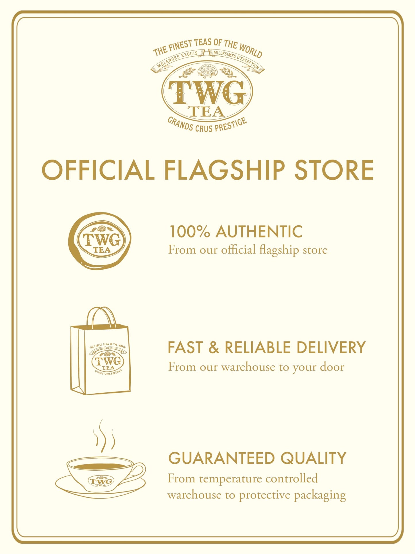 TWG Tea | Singapore Breakfast Tea | Black Tea & Green Tea | Vanilla & Spices | 15 Hand Sewn Cotton Tea Bags | Gift Set