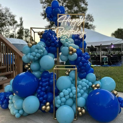 Awenztech Royal Blue Balloon Arch Kit - 120 Pcs of Latex Balloons in 5-18 Inch Sizes for Parties & Events