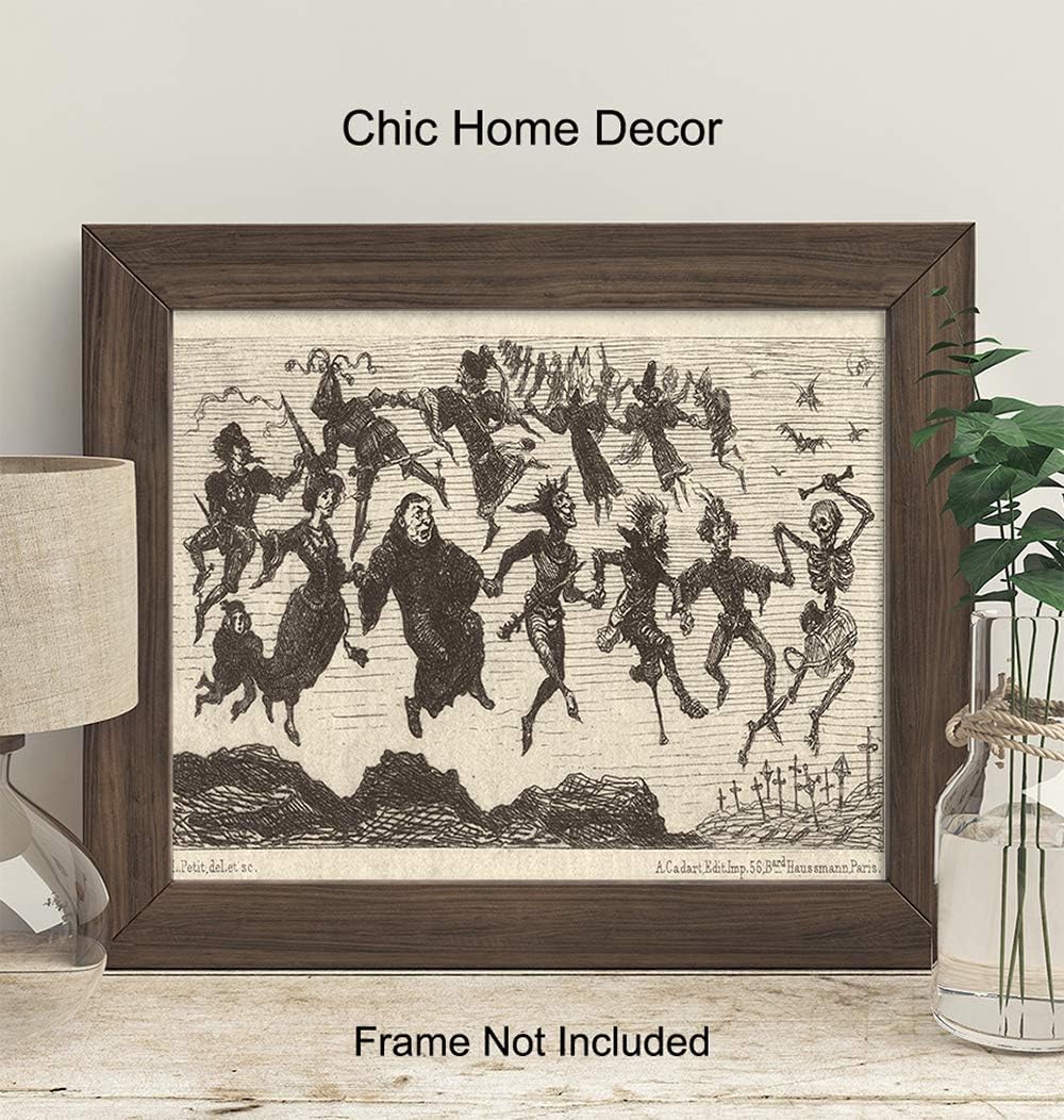 Regine Switzerland Witches Decor | Gothic Wall Art for Pagan and Wiccan Homes - Unframed Print