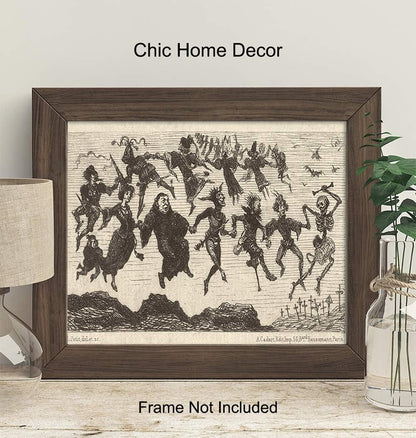 Regine Switzerland Witches Decor | Gothic Wall Art for Pagan and Wiccan Homes - Unframed Print