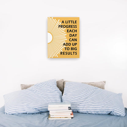 Pugwak Positive Affirmations Wall Art - Motivational Canvas Print for Therapy & Nursery | 11x14 Inch