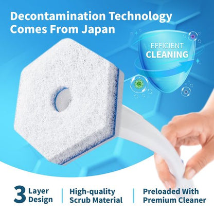 Compatible with Clorox Toilet Wand – Disposable Toilet Brush Head Refills (20 Count), Wand Not Included