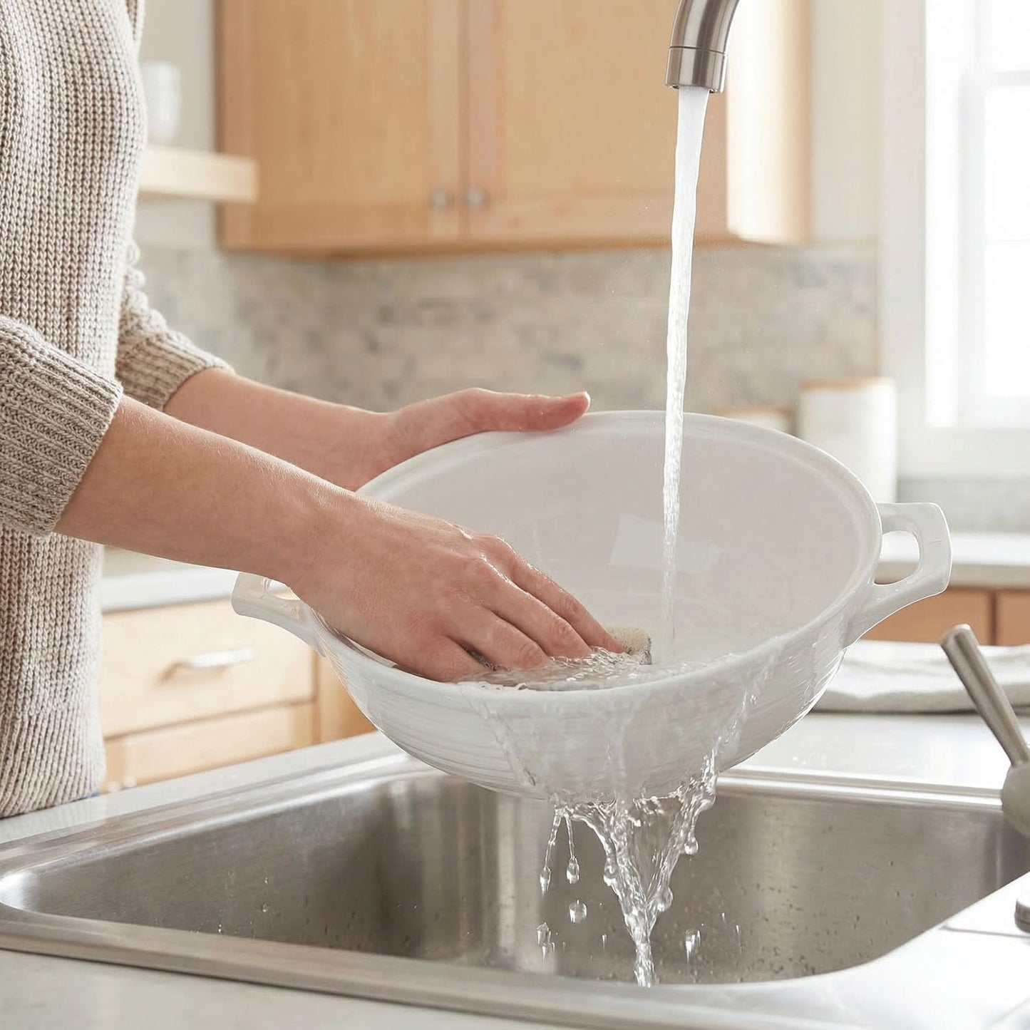 Regine Switzerland Oval Casserole Dish - 1.9 Quart French White Ceramic with Lids | 9" x 6.5" Baking Dish for Casseroles & Lasagna