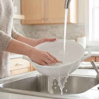 Regine Switzerland Oval Casserole Dish - 1.9 Quart French White Ceramic with Lids | 9" x 6.5" Baking Dish for Casseroles & Lasagna