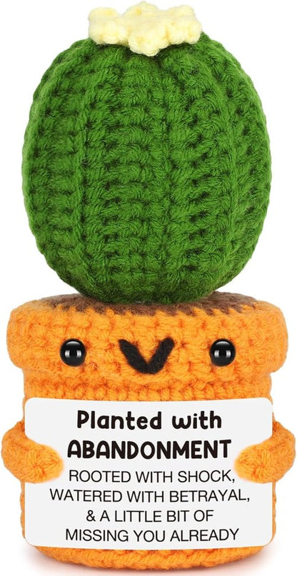 Farewell Gifts for Coworker Women Men Funny Leaving Going Away Goodbye Gifts for Coworker Work Bestie Friend Boss Nurse Teacher Retirement Moving Away Promotion Birthday Abandonment Cactus Decroration
