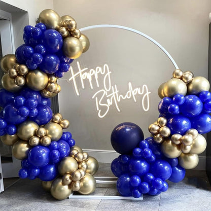 Voircoloria Royal Blue Balloons - 130pcs in Various Sizes for Birthday, Graduation & Baby Showers