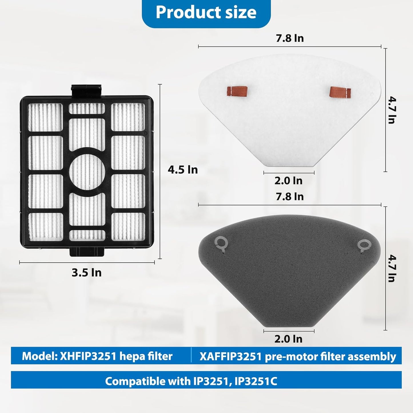 Shark Replacement Filters - Auto-Empty Dock HEPA & Pre-Motor Filter Set | 2-Pack + 4-Pack