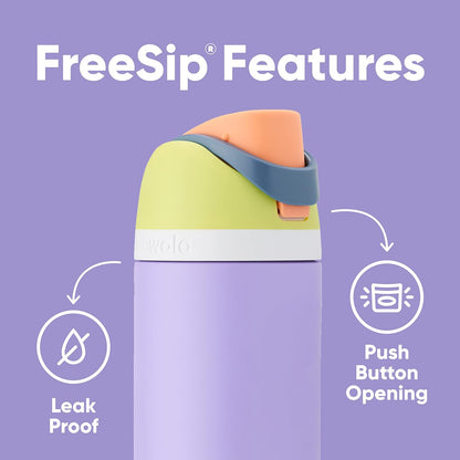 Owala FreeSip Insulated Stainless Steel Water Bottle - BPA-Free, 24 Oz, Perfect for Travel - Boneyard Design