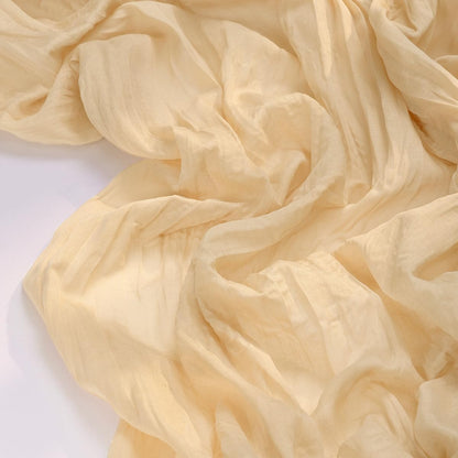 Socomi Gold Champagne Cheesecloth Table Runner - 120 Inch Rustic Boho Decor for Weddings & Events