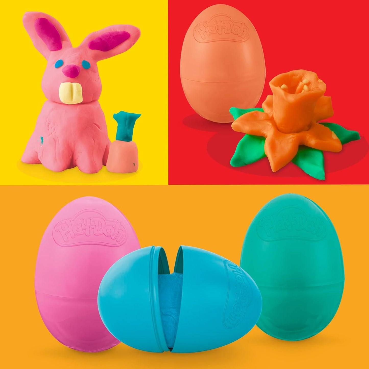 Play-Doh | 24-Pack Dinosaur & Dragon Eggs - Fun Modeling Compound for Kids' Parties & Easter Gifts