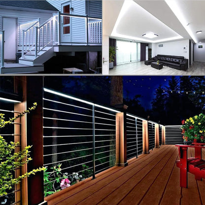 200ft LED Rope Lights by [Brand Name] - Waterproof Outdoor Lighting with 8 Modes | Flexible Tube Lights for Garden, Patio, and Party