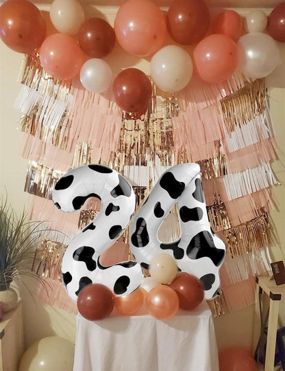 Number 6 Balloon - 40 Inch White & Black Birthday Decoration for Boys & Girls | Perfect for 6th Birthday Celebrations