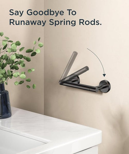 FORIOUS Toilet Paper Holder - Rustproof Stainless Steel Double Post Design | Oil Rubbed Bronze Finish