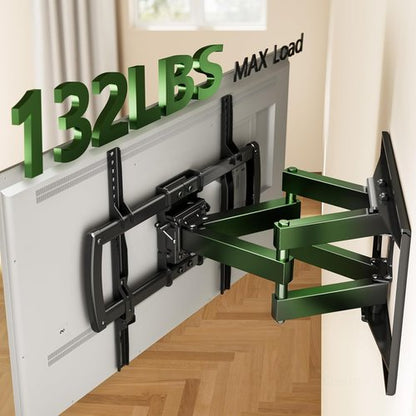 Full Motion TV Wall Mount Bracket - Fits 32-85 Inch TVs | Dual Articulating Arms, Tilt & Swivel, Max VESA 600x400mm