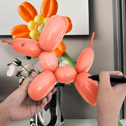 Regine Switzerland 100Pcs Thickening Latex Bean Paste Balloons - Long Twisting Balloons for Halloween & Birthdays