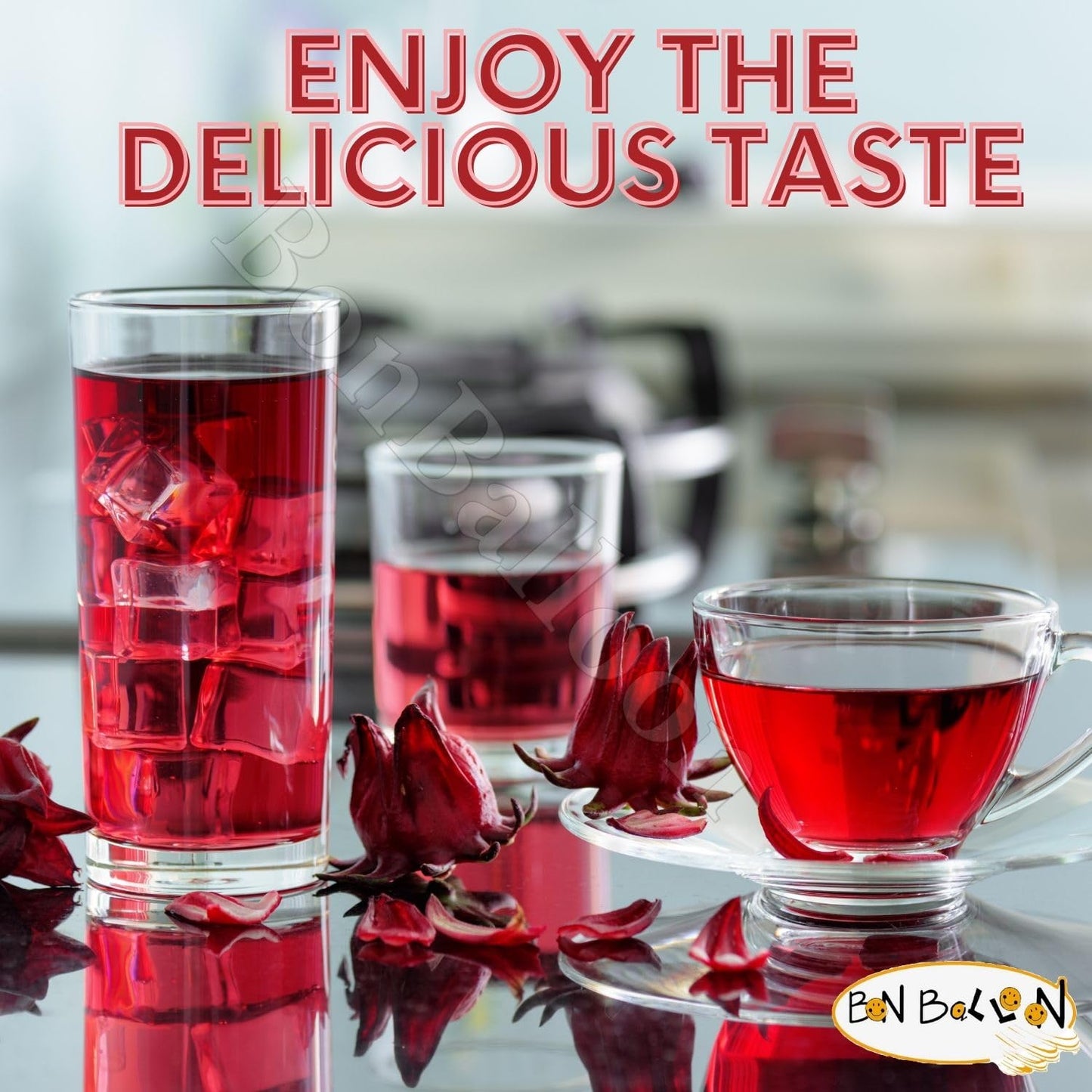 Dried Roselle Hibiscus Egyptian Aswani Herbal Tea Loose Organic Karkade Flowers Healthy Tea Tea - Vitamins Rich Caffeine-Free - Hot and Iced Tea ÙƒرÙƒدÙŠÙ‡ (17.64 oz / 500 gm )