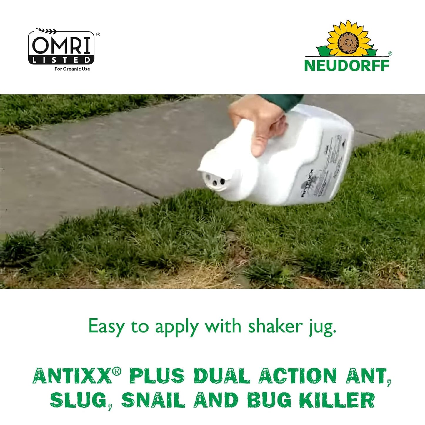 Neudorff ANTIXX Plus Ant & Insect Control Granules - Organic Pest Solution for Gardens | 4 lbs