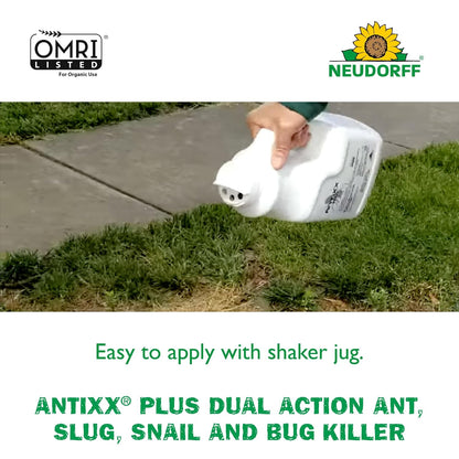 Neudorff ANTIXX Plus Ant & Insect Control Granules - Organic Pest Solution for Gardens | 4 lbs