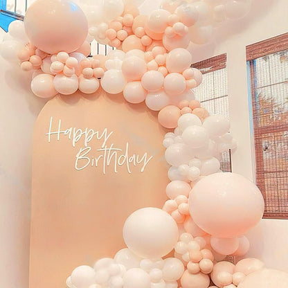 PartyWoo Pastel Orange Balloons - 100 Pcs in Various Sizes for Wedding & Baby Shower Decor | Latex Arch Kit