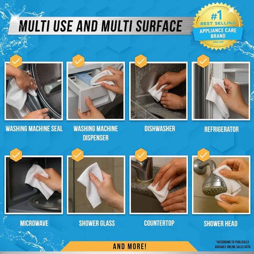 ACTIVE Heavy Duty Surface Cleaner Wipes - 24 Large Wipes for Appliances, Glass, and Tile Cleaning
