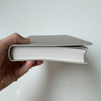 River Stone Personalized ESV Large Print Bible - Custom Hand Lettered Name on Cover | Flourish Design