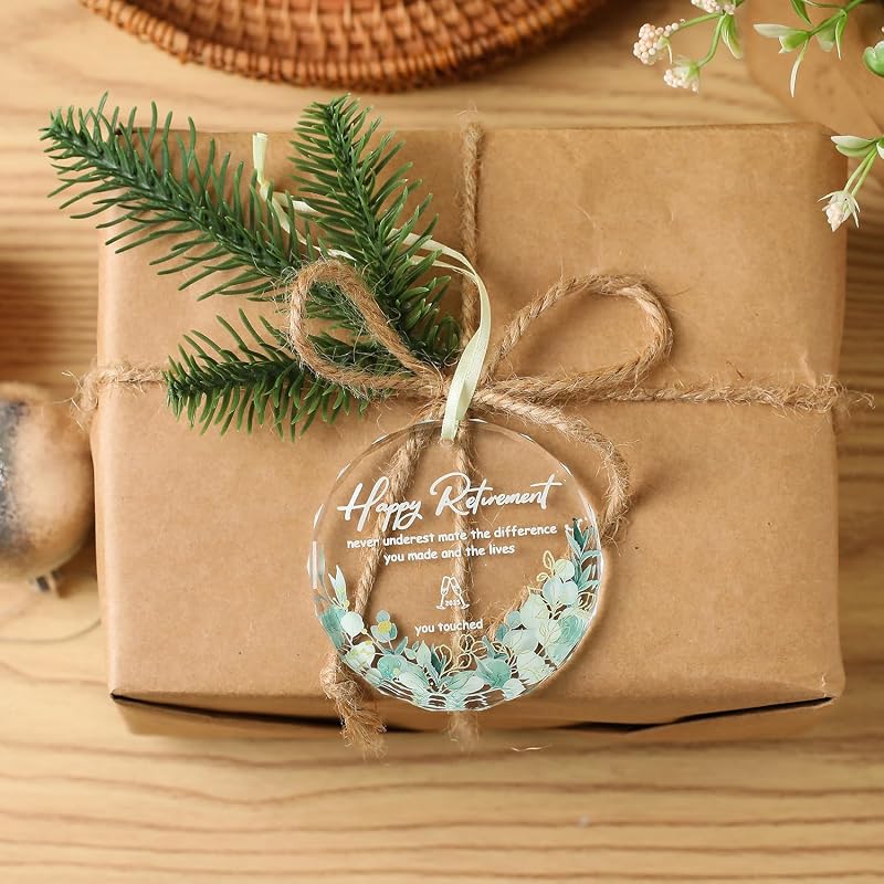 Mr & Mrs Crystal Glass Ornament 2026 - Just Married Wedding Gift 3.15" Ball, Gift Box, Lanyard