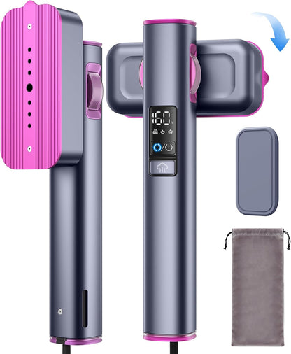 Steam Genie Handheld Garment Steamer - Portable Travel Steamer with 90° Rotation & 3 Gear Settings