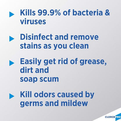 CloroxPro Disinfectant Cleaner with Bleach Refill - 128 Ounces for Powerful Cleaning