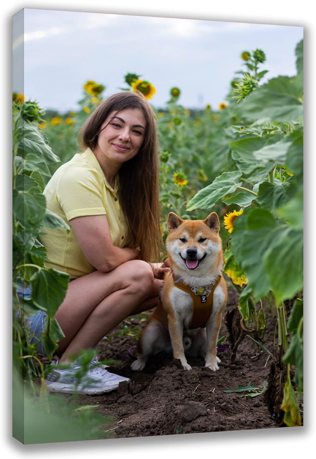 Custom Canvas Prints by [Brand Name] - Personalized Wall Art for Pet & Family Photos | 24'' W x 30'' H