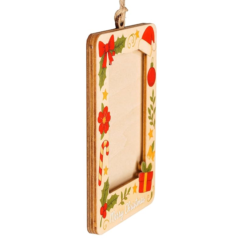 Wooden Christmas Ornament Set - Luxury Handcrafted Holiday Ornaments