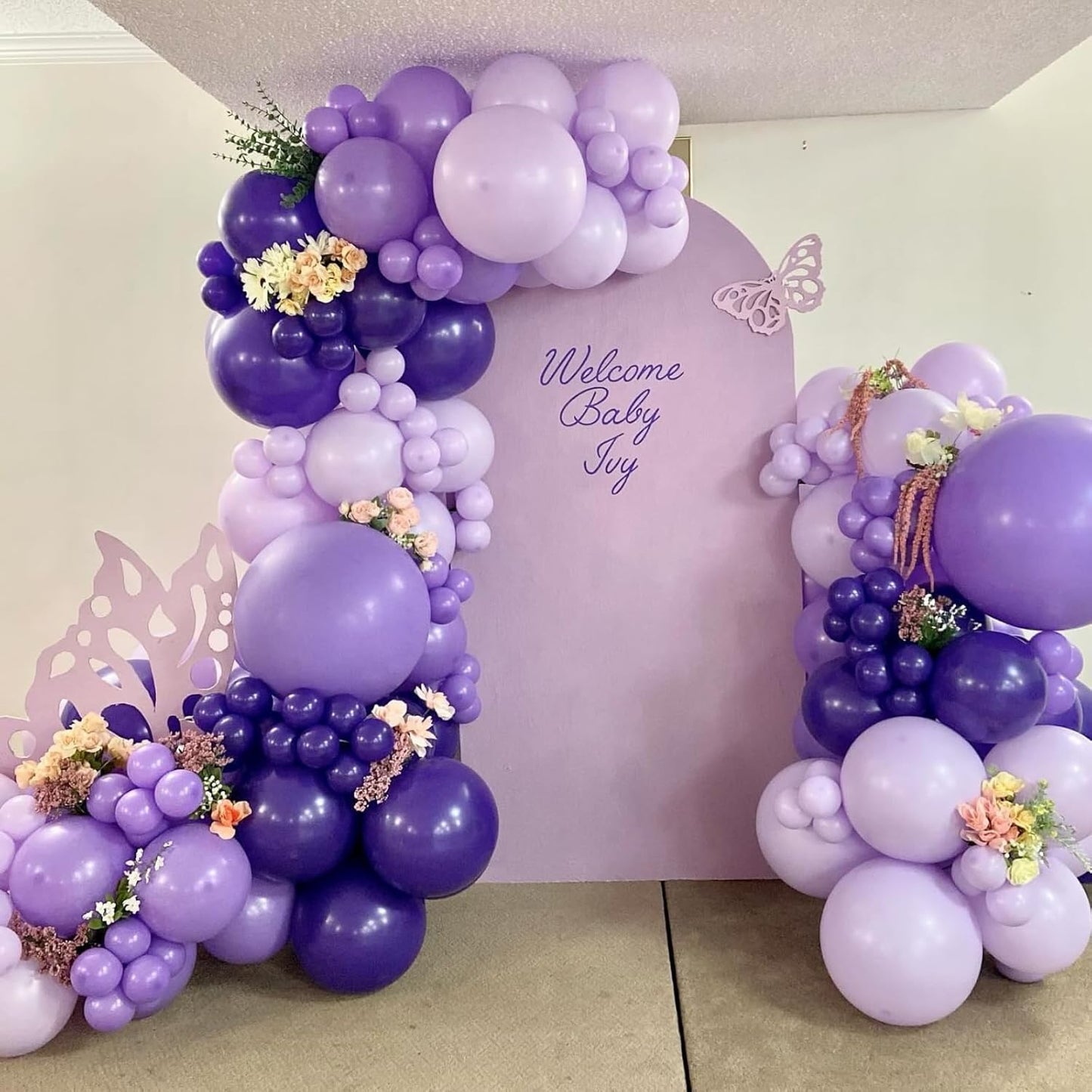 **Skiennix 12-Inch Pearl Metallic Light Purple Balloons - 50PCS Confetti Set for Birthday & Wedding Decor**