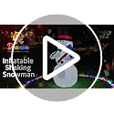 6FT Shivering Snowman Inflatable with Built-in LED Lights - Animated Christmas Decor