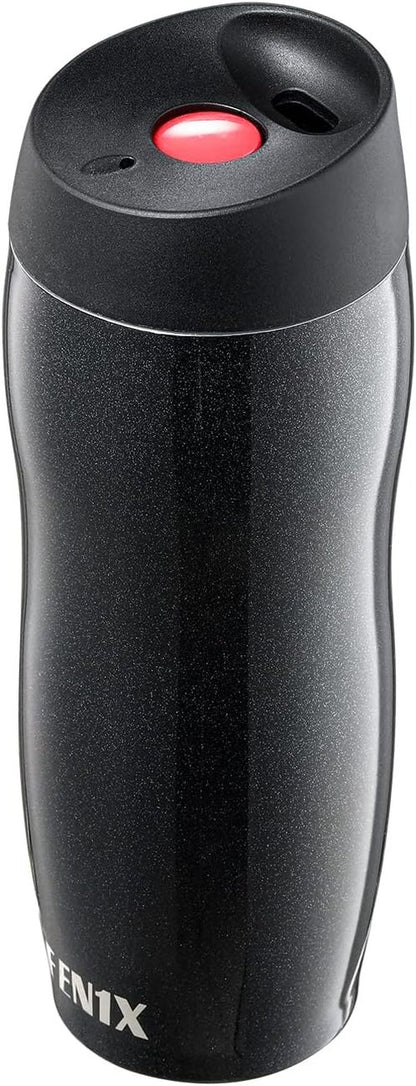 FEN1X Insulated Tumbler - 14 oz Stainless Steel Travel Coffee Mug with Leak-Proof Lid | Glitter Black