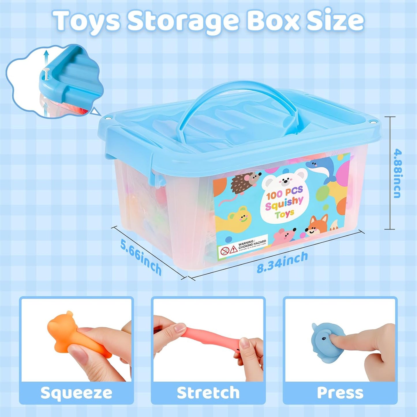 Skiennix 100 Pcs Fidget Toys - Sensory Stress Relief Party Favors for Kids 4-12 | Perfect for Goodie Bags & Classroom Prizes