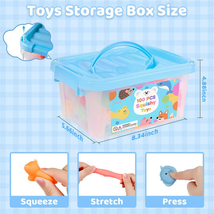 Skiennix 100 Pcs Fidget Toys - Sensory Stress Relief Party Favors for Kids 4-12 | Perfect for Goodie Bags & Classroom Prizes