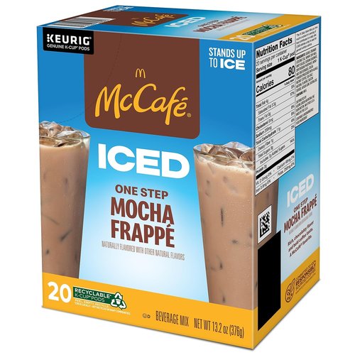 McCafe Iced Mocha Frappe K-Cup Pods - Convenient Single Serve Coffee, 20 Count