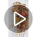 2pcs Artificial Fall Teardrop Swag for Front Door with Pumpkins and Berries