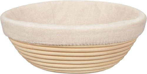 Kootek Banneton Bread Proofing Basket - 9 Inch Round Sourdough Baking Supplies & Liner