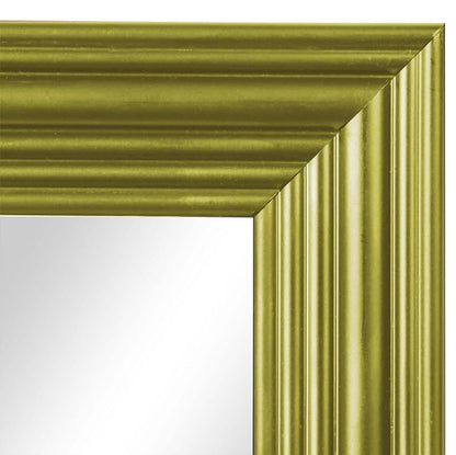 Gold Full Length Mirror 13.5x49.5 in — Wall or Door Mount, Vertical or Horizontal, with Hardware