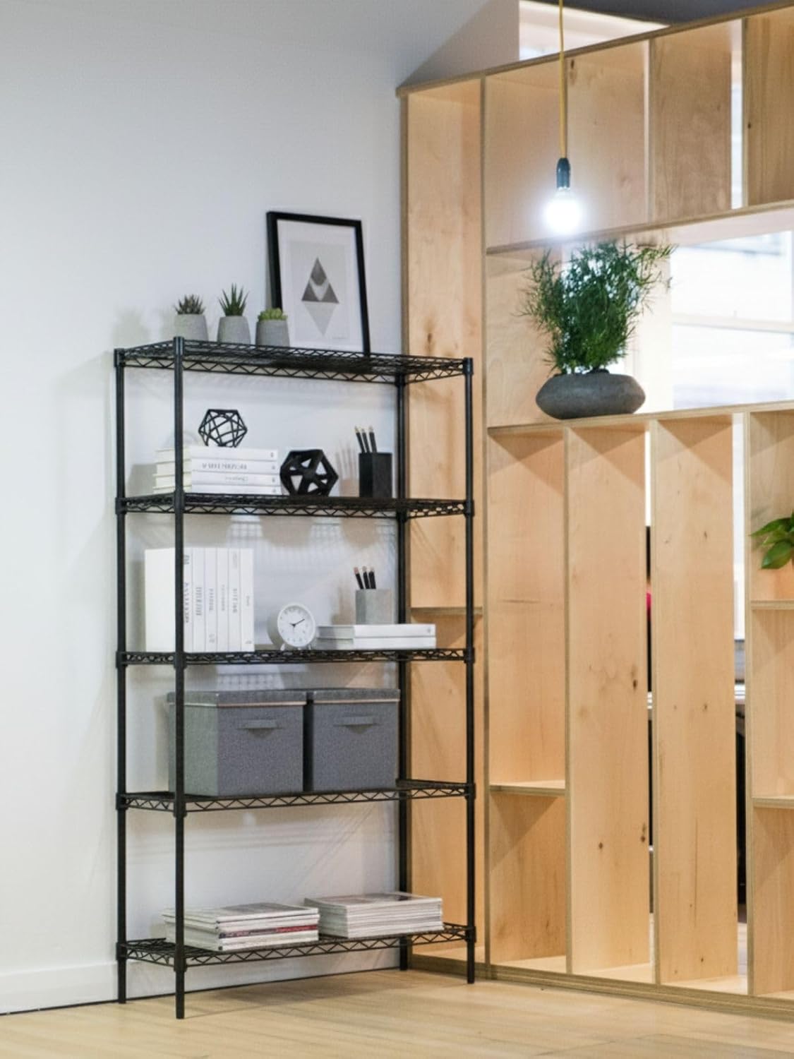 Regine Switzerland 5-Tier Metal Garage Storage Shelving Unit - Adjustable & Freestanding (36 in. W x 72 in. H x 14 in. D)