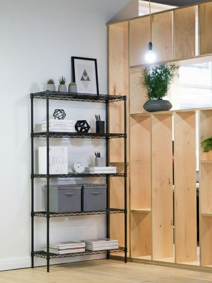 Regine Switzerland 5-Tier Metal Garage Storage Shelving Unit - Adjustable & Freestanding (36 in. W x 72 in. H x 14 in. D)