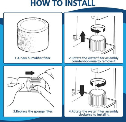 16-Pack Top Fill Humidifier Replacement Filters for LEVOIT Classic160, Dual150, Dual200S, Classic300(S), LV600S, OasisMist450S, Superior 6000S Humidifiers