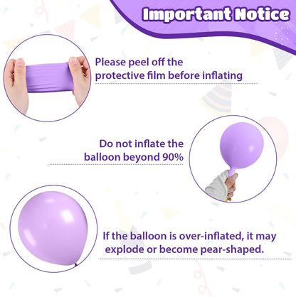 Skiennix Pink & Purple Balloons - Metallic Confetti Latex for Birthday Party & Baby Shower Decor