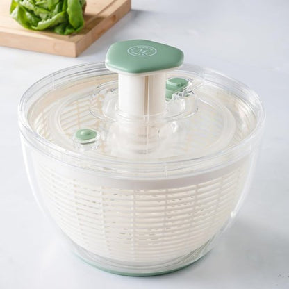 Martha Stewart Gulfwind 6.3 Qt Salad Spinner - Versatile Fruit & Vegetable Washer with Strainer